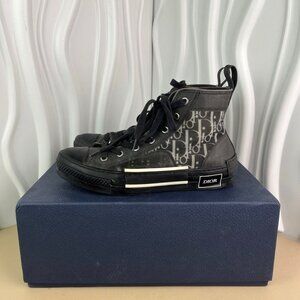 Dior Womens B23 Black & White Presbyopia High-Top Casual Shoes Size 37 With Orig